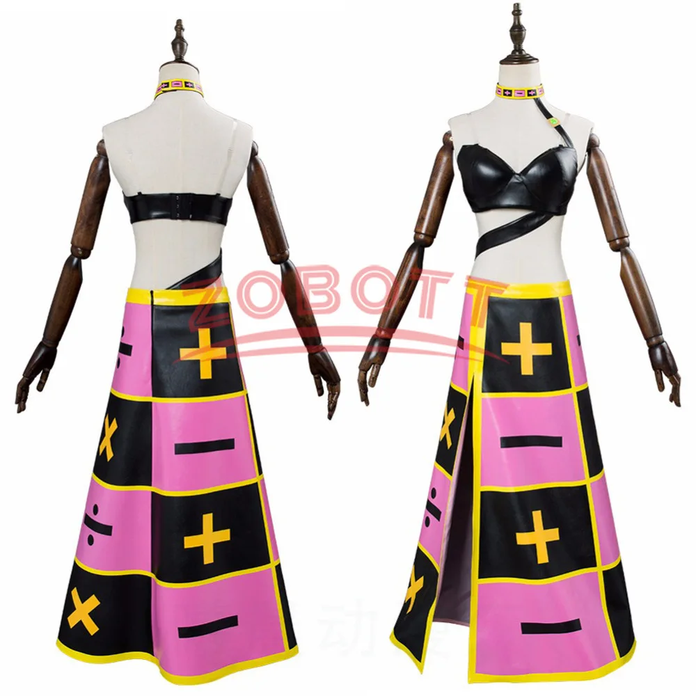 Trish Una Cosplay Costume Pink Wig Anime Jojo's Bizarre Stone Ocean Adventure Trish Cicciolina Underwear Dress Necklace Uniform