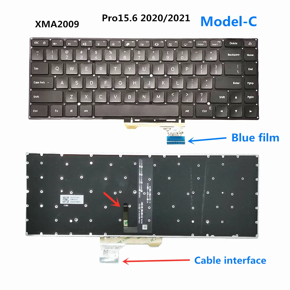 Laptop US Keyboard For MI Xiaomi Redmibook Book Air 12.5 Pro 13 14 15.6 16 G XMG1902 2003 XMA2012 XMA2016 MIF2209 RMA2203 2204