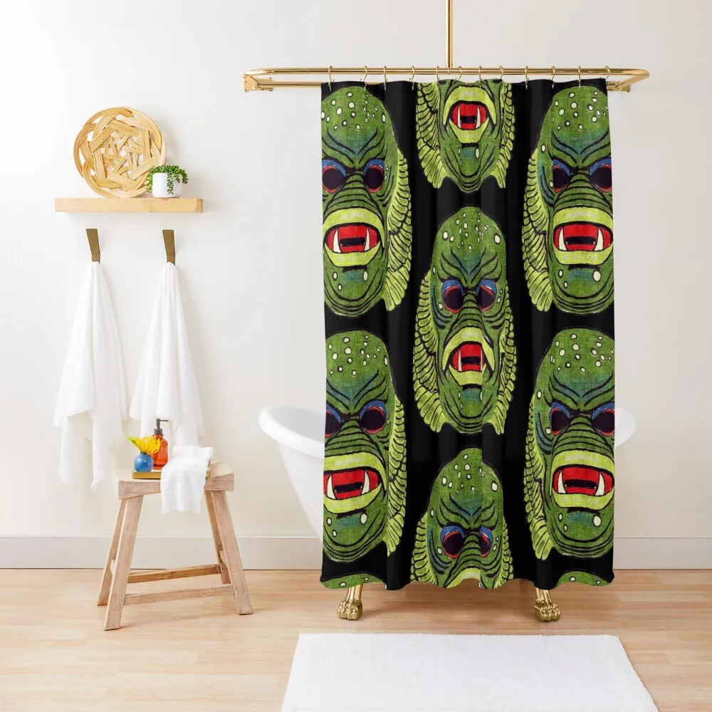 Creature from the Black Lagoon Shower Curtain Toilet Accessories Bathroom Cute Shower Curtain