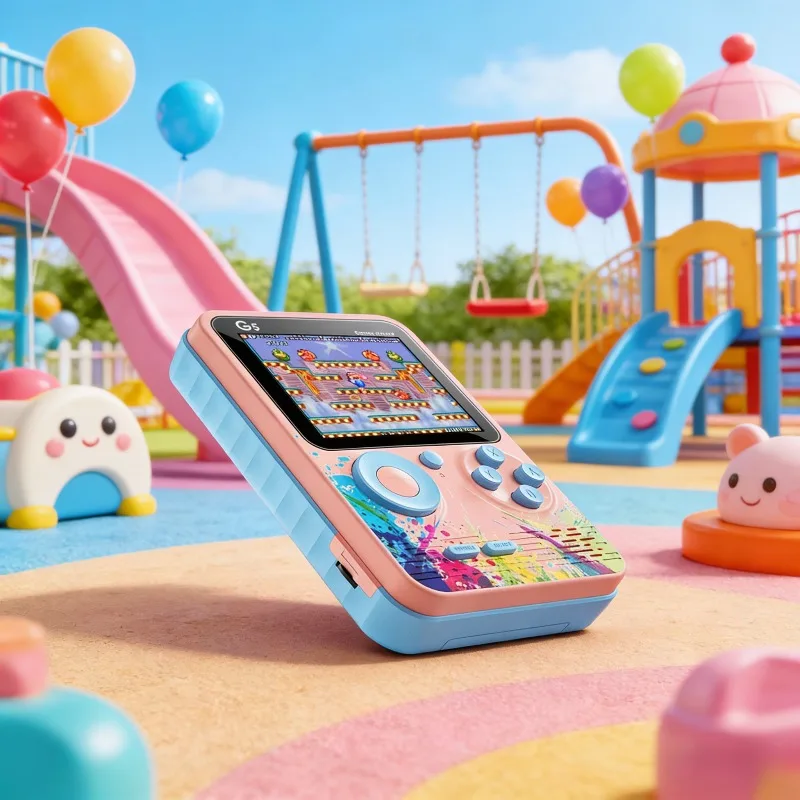 Console 8 Bit 3.0 Inch Color LCD Screen Games G5 with 500 Game Handheld Game Players Portable Retro Video