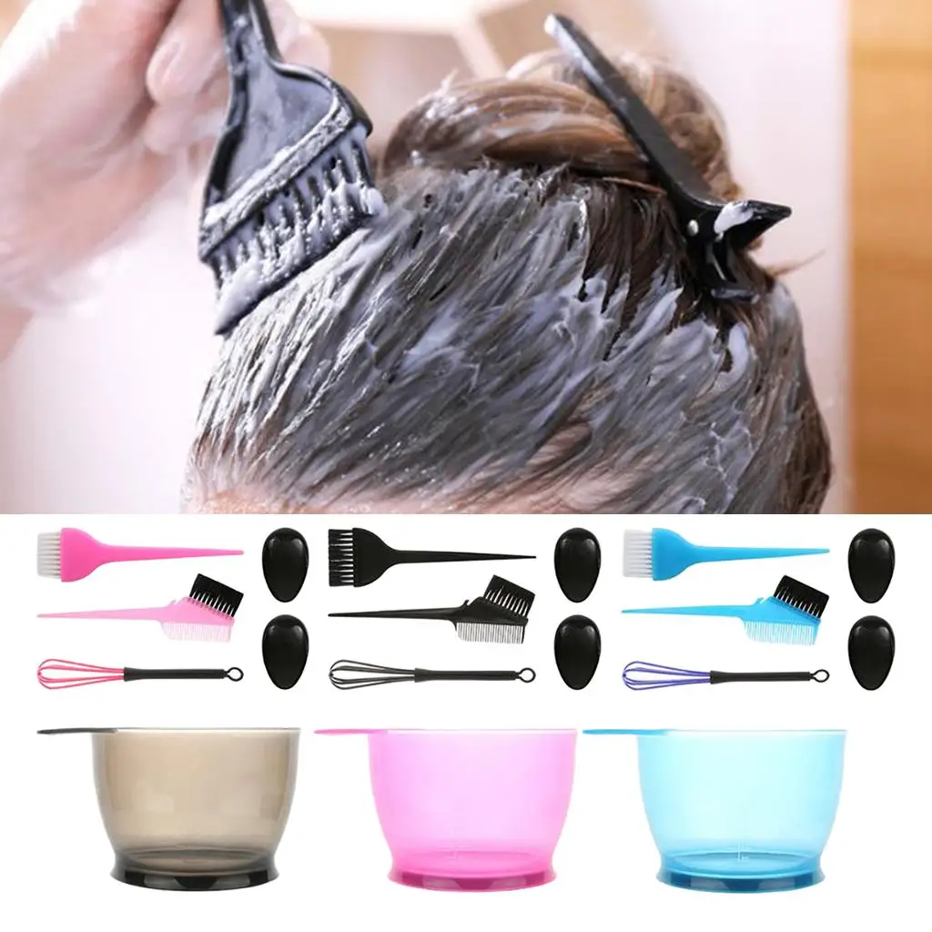 5pcs Hair Set Brushes Comb Mixing Bowl Hair Dying Applicator Kit