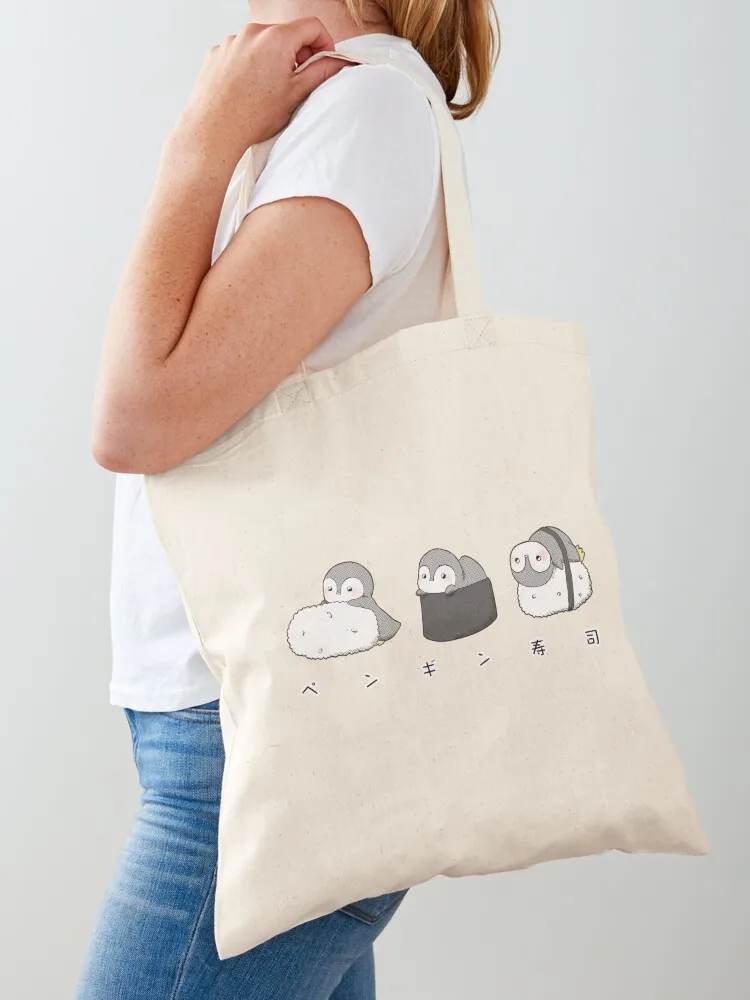 Baby Emperor Penguin Yummy Nigiri Sushi Set Tote Bag Gift bag Cloth bag