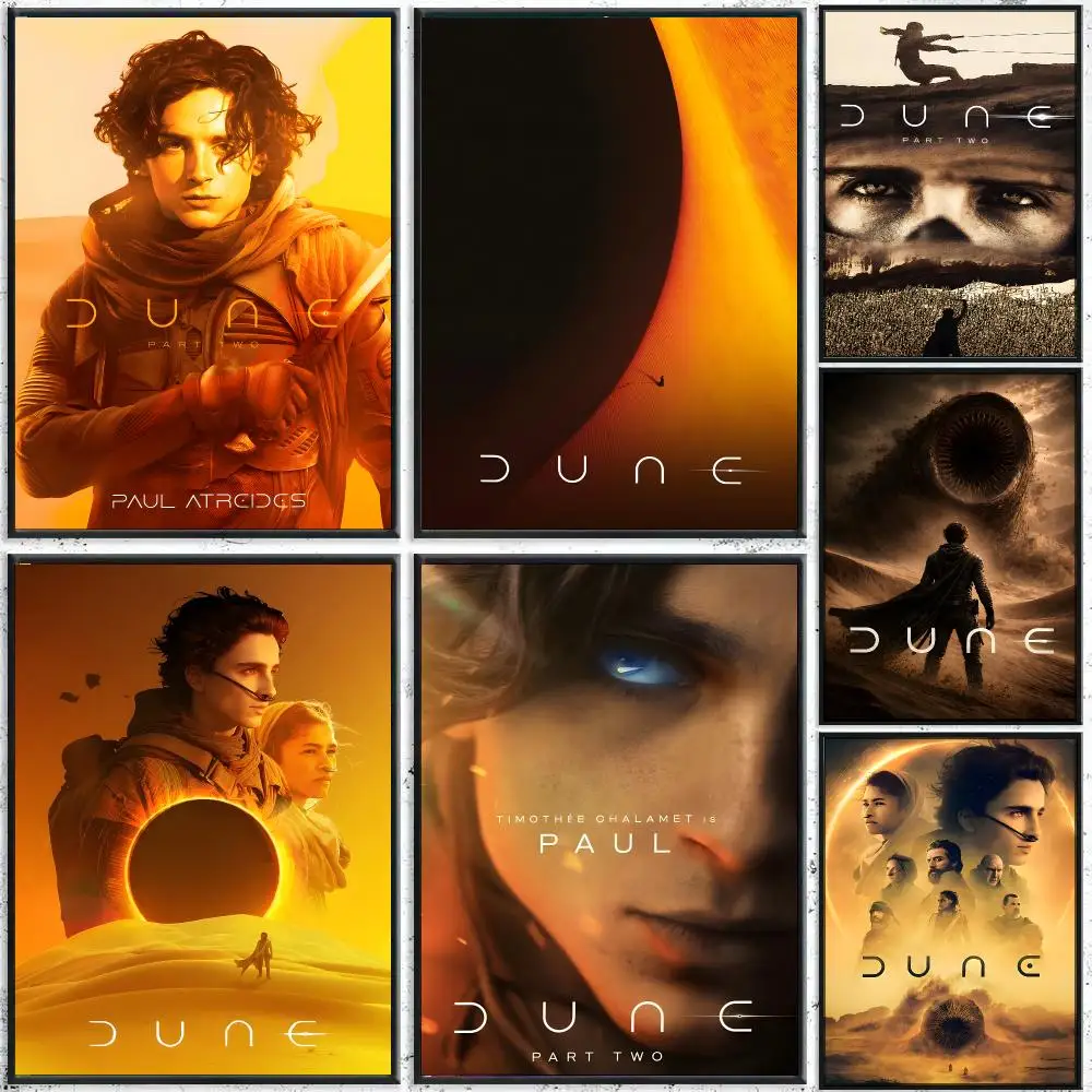 Dune SciFi Movie Decor Poster HD Waterproof Wall Decal for Study, Living Room & Garage, DIY Great Gift for Fans