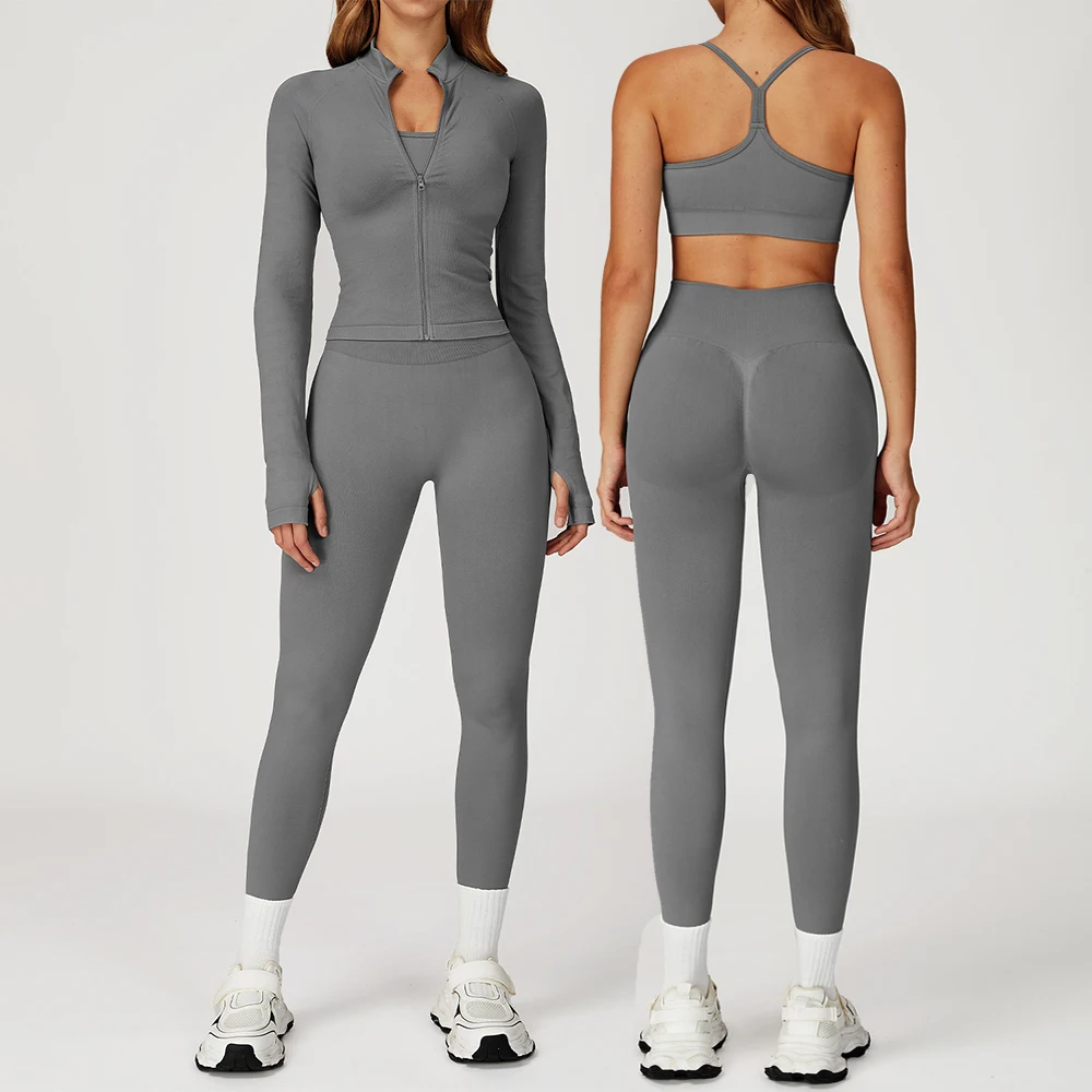 

Seamless Yoga Suits Women's Tracksuit 2 Pieces Yoga Pant Sets Female Clothing Gym Clothes Sportswear Sports Bra Gym Leggings