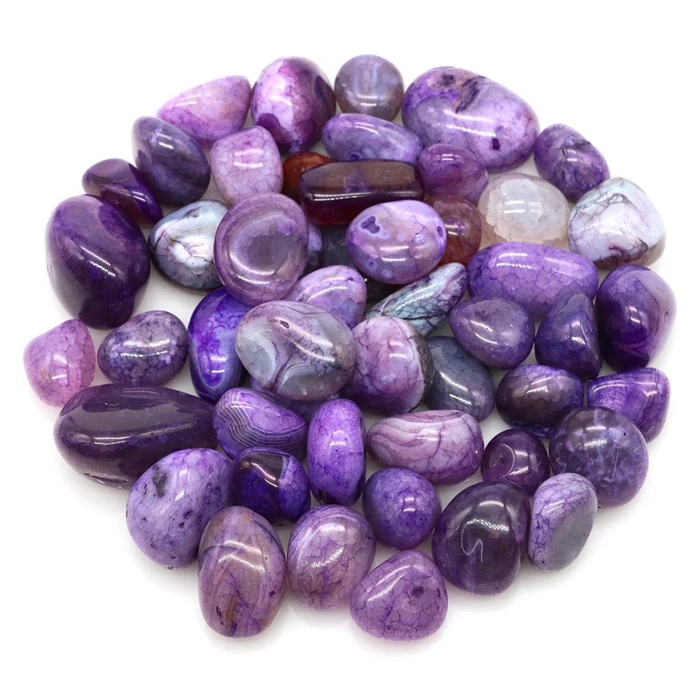 Natural Purple Agate Tumbled Stones Bulk Ore Gravel Specimen Healing Crystals Energy Minerals Tank Aquarium Home Decor Gem Decor