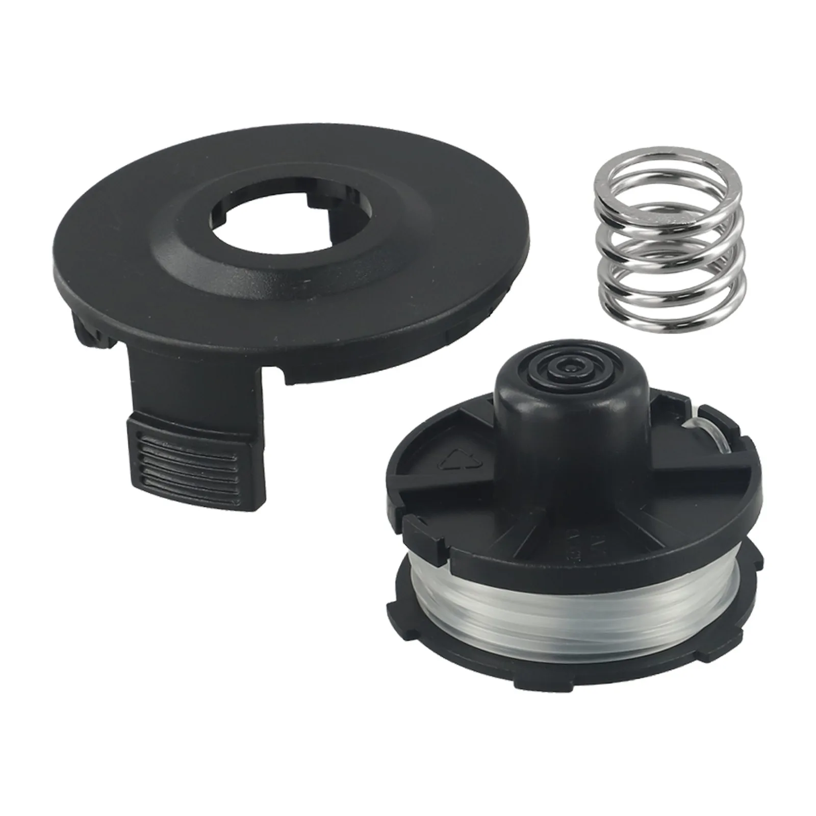 

Trimmer Head With Spring Spool Cover For Tap&Go BUR181 BUR141 DUR181Z DUR141Z DUR140 DUR141 DUR180Z DUR181Z Lawnmower