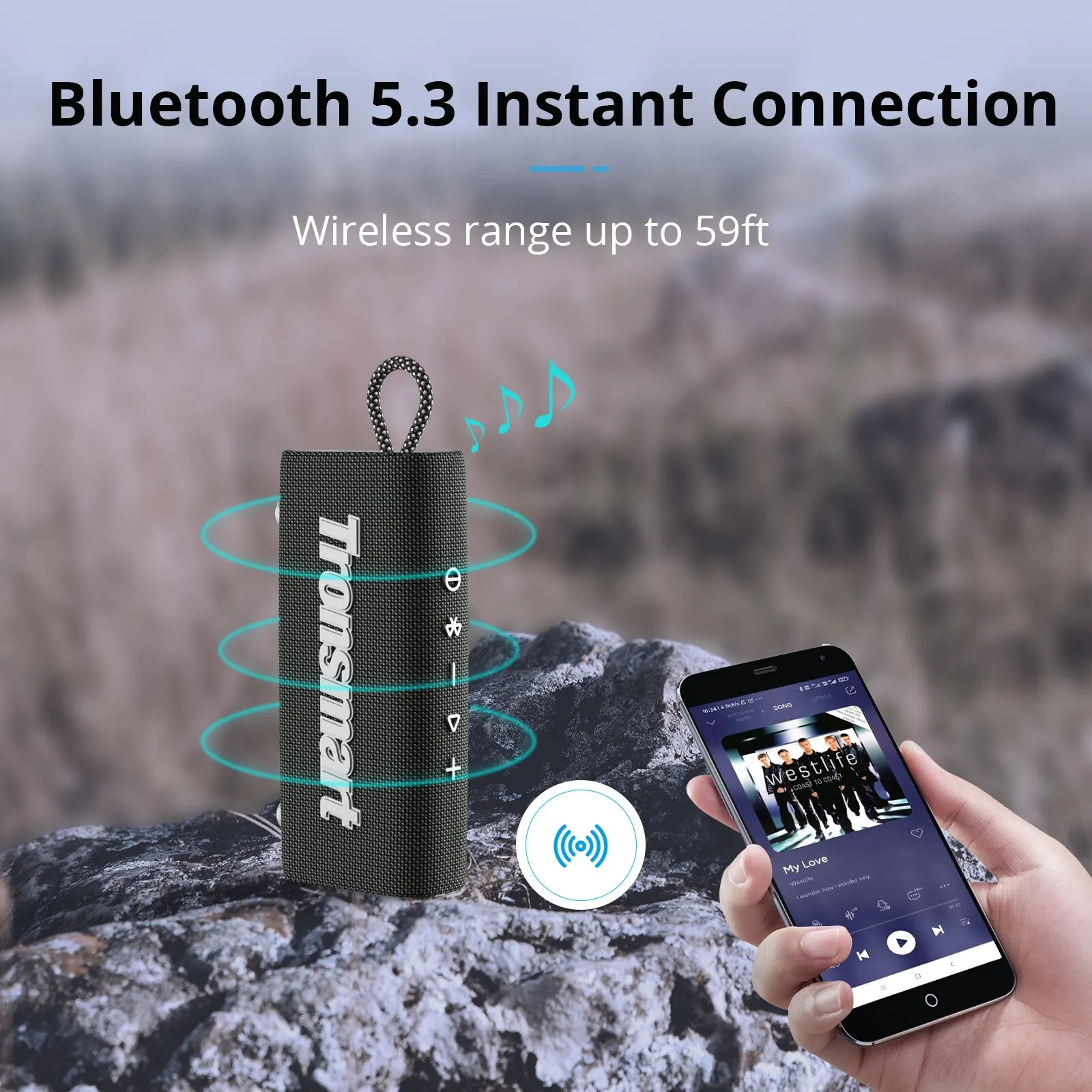 Tronsmart Megmoccan Maroktelefon Beszélő dual-driver Bluetooth Beszélő, IPX7 Vízhatlan esőköpény, Igaz Szikratávirát hifi számára kültéri