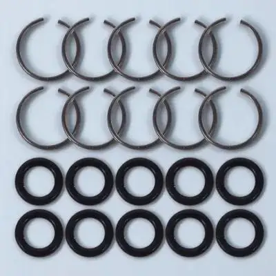 

10 set Electric Wrench Retaining Ring Kit Impact Socket Retainer Iron Rubber Wear Resistant Durable Replacement Parts for Power