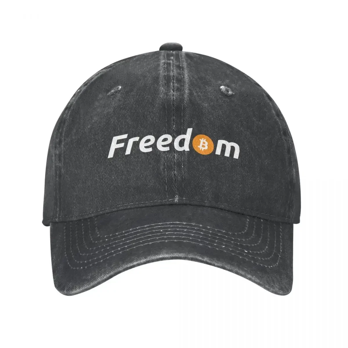 

Bitcoin Freedom Denim Baseball Cap Adjustable Hats Women Men Crypto Btc Blockchain Cap Spring Autumn Classic Casquette Gorras