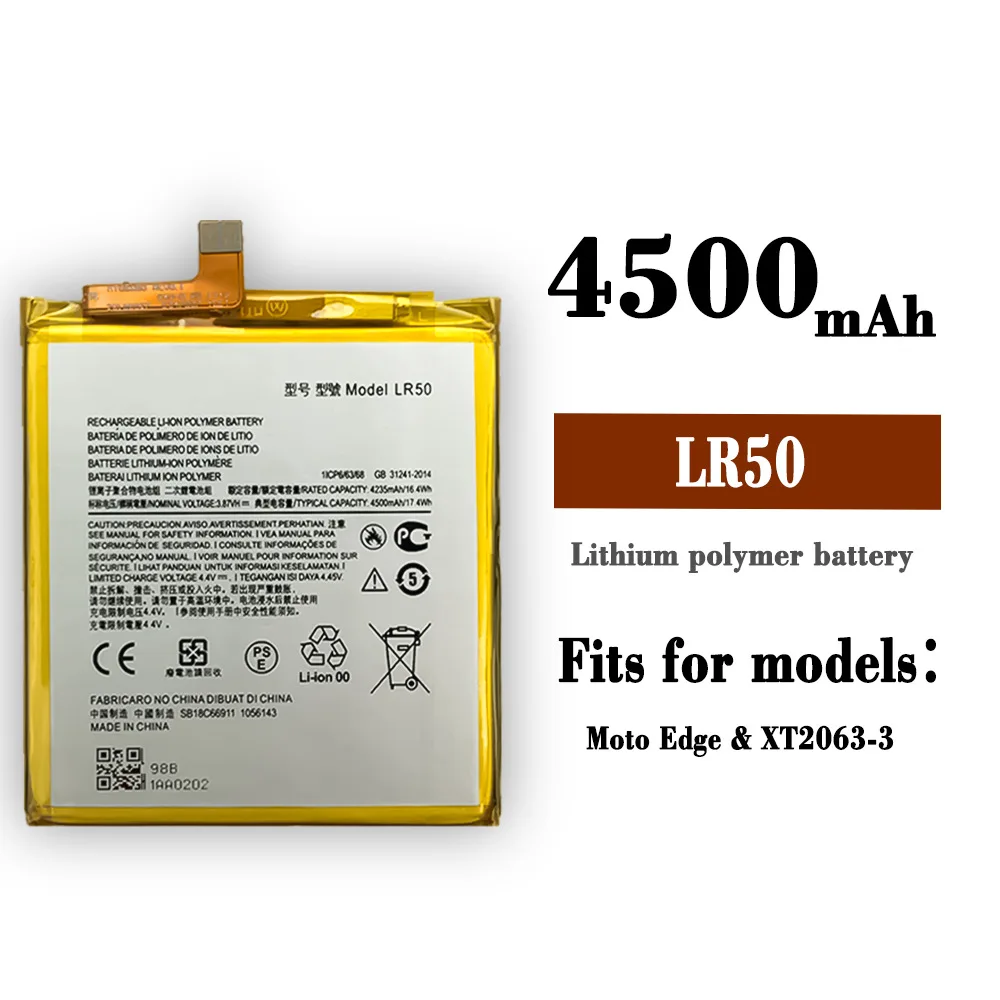 LR50 4500mAh Replacement Battery For Motorola moto Edge XT2063-3 Mobile phone batteries