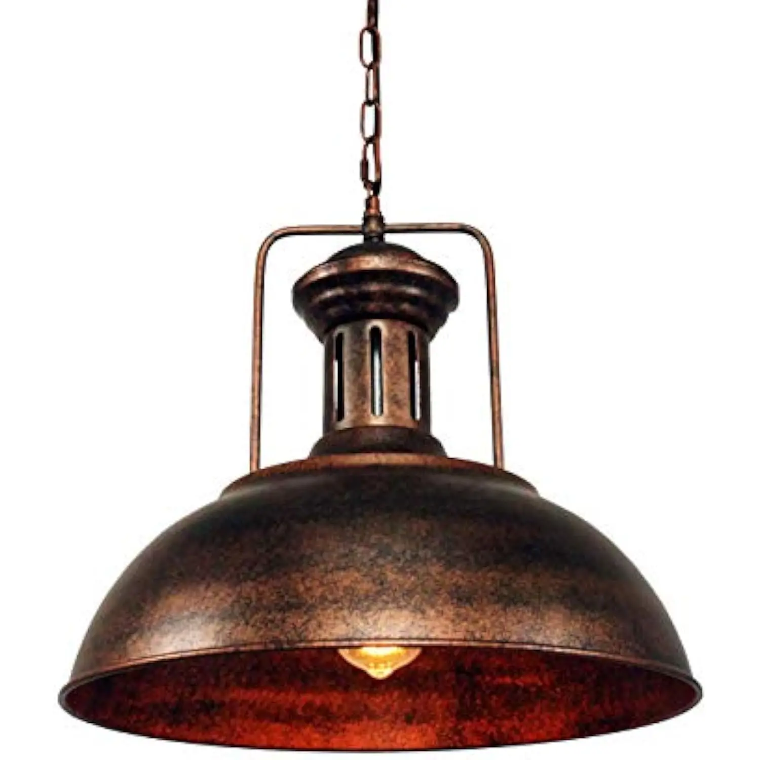 

Industrial Nautical Barn Pendant Light Single with Rustic Dome Bowl Shape Mounted Fixture Ceiling Lamp Chandelier
