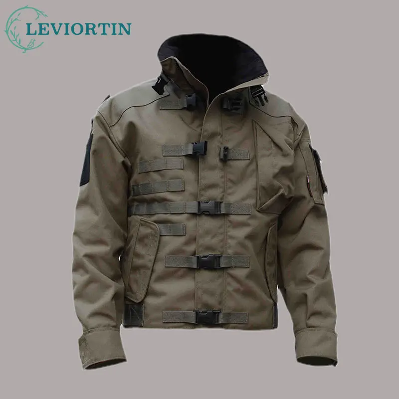 

Men's Military Tactical Jacket Men Waterproof Wear-Resistant Multi-Pocket Bomber Jackets Outdoor Hiking Windproof Outwear Coats