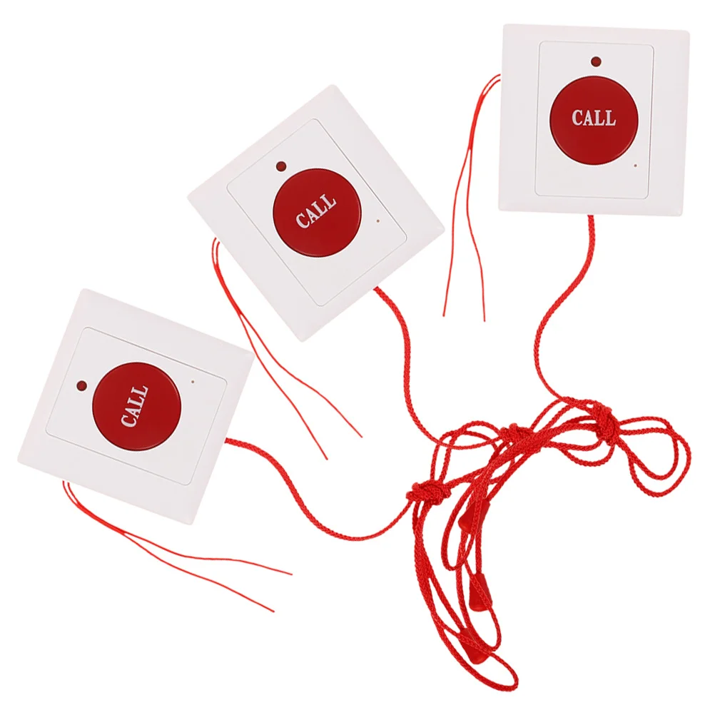 3 Buah Tombol Tali Tarik Sistem Panggilan Darurat Perangkat Alarm Terpasang Di Dinding untuk Keamanan Rumah Penyandang Cacat Lansia Rumah Sakit
