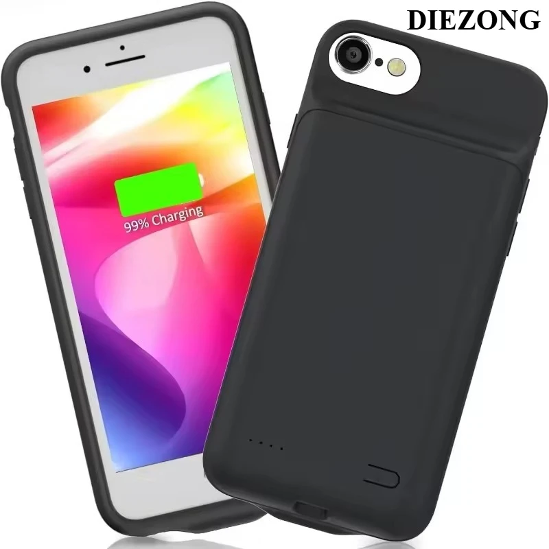 New High-Capacity 10000mAh Soft Shell Phone Case Portable Backup Battery Charging Case for IPhone 6/6s/7/8/7 Plus/8 Plus