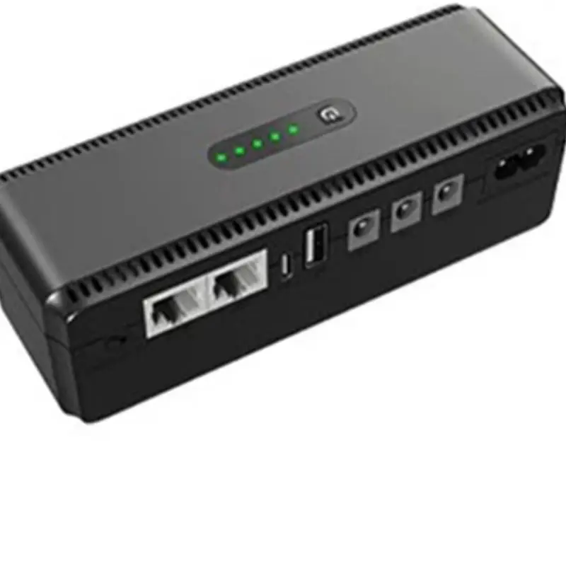 UPS 10400mAh DC 5V 9V 12V POEs 15V 24V Dual Output 18W Portable Backup Power For Router Modem Switch Camera Access Control