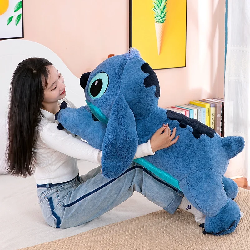 Disney Puppy Stitch Doll Blue Stitch Plush Long Girl Sleeping Leg Clamping Plush Doll Dziecięca poduszka urodzinowa Zabawka Prezent