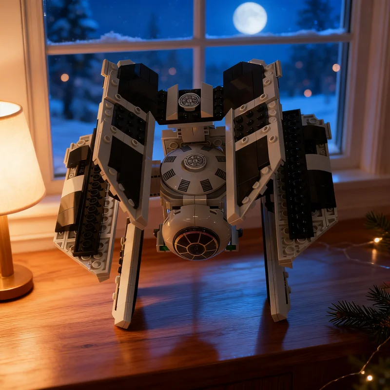 416pcs MOC Tie Defender Star Battle Model Toys Building Blocks Christmas Gift Architecture DIY Assemble Collection Art Design