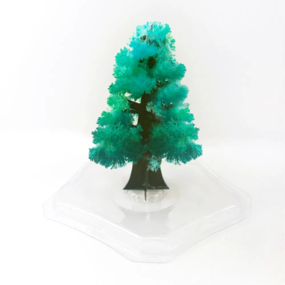 

1 PCS Green Magic Growing Paper Tree Magical Grow Crystals Christmas Trees Regalos Magicos Kids Toys For Children Science Toy