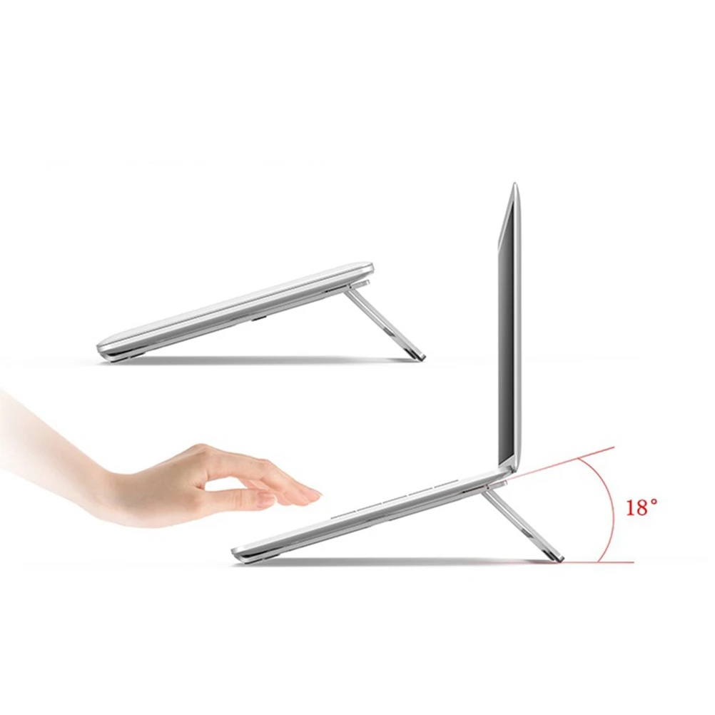 

Laptop Stand with Protective Pads Computer Accessories for Desk Holder Bracket Comfortable Typing Gaming Mini Portable Foldable