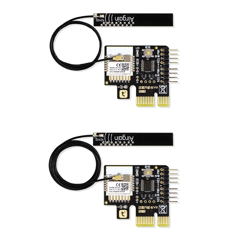 Tuya-Interruptor de Reinicialização de Energia para Computador, Cartão PCIE, Antena Inteligente, Wi-Fi, PC desktop, Controle Remoto do Aplicativo, Google Home