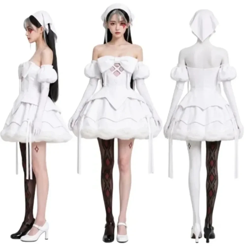 Anime Alien Mizi Sua Zombie Idol Stage Sua Cosplay Costume Dress Headband Full Set Uniform Role Play Halloween Carnival Women