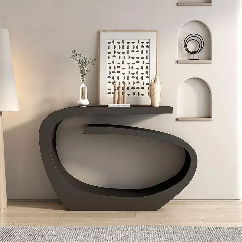 Italian-style entryway table, new Chinese style, ultra-narrow against wall, entrance viewing table, modern minimalist home use