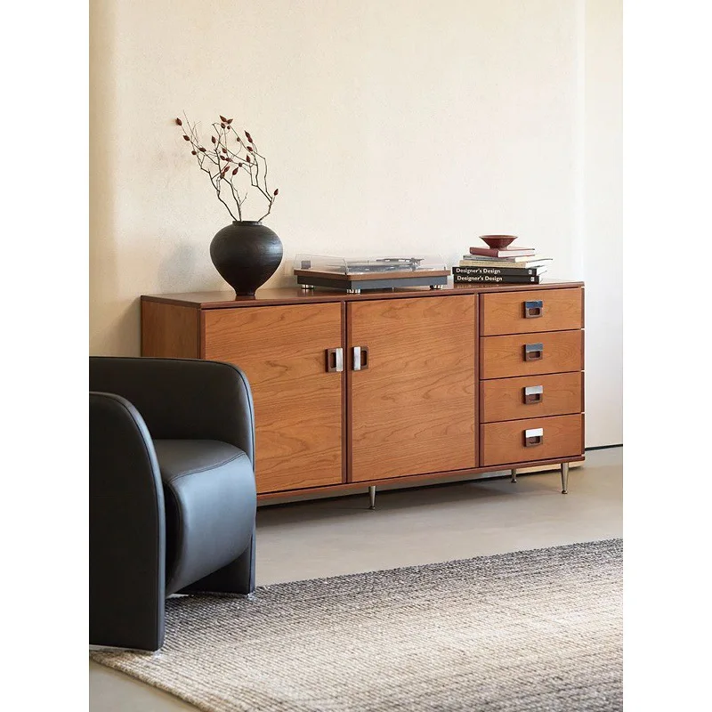 Medieval Marcel side cabinet Solid wood porch, chest cabinet, drawer, dining side cabinet, bedroom storage