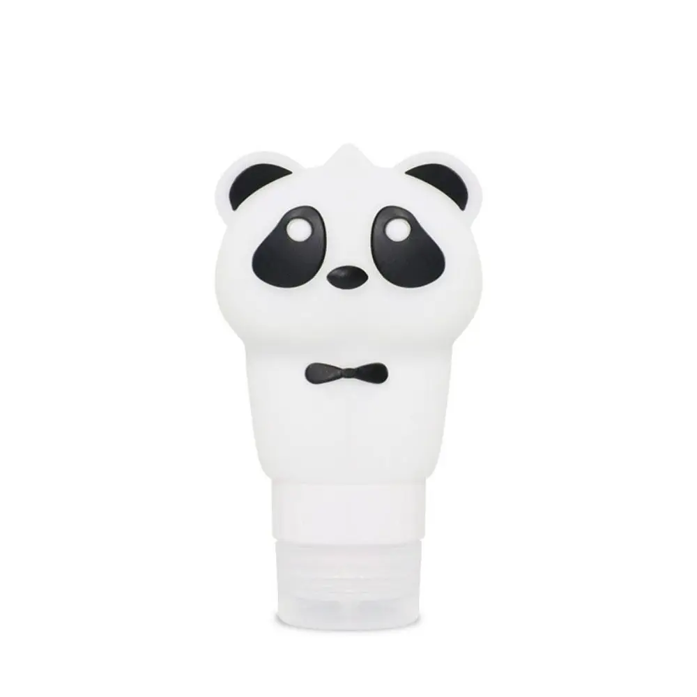 Press Panda Cosmetic Sample Organizer Leakproof Emulsion Bottle Panda Travel Bottle Soft Sub-Bottling Silicone Dispenser Daily