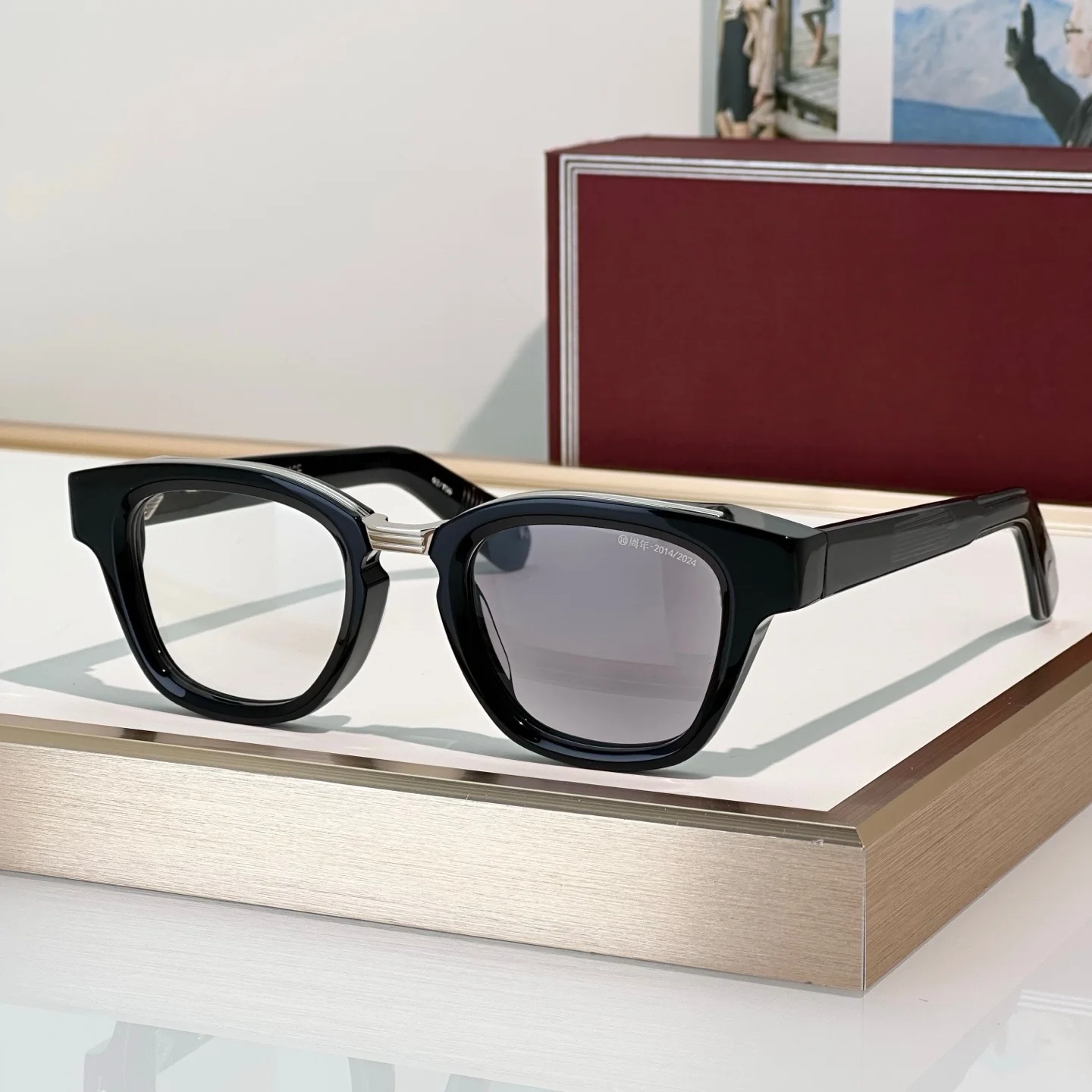 

JMM ручной работы JULES Премиум-качество десятой юбилей Элитный бренд Модельер Открытый UV400 Солнцезащитные очки Мужчины Женщины 2025