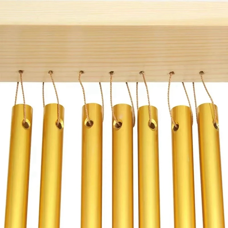 Sound Beam Standing Wooden Frame Playing Wind Chime 20 Tone Wind Chimes with Stick Percussion Instrument Decoration A-AT35