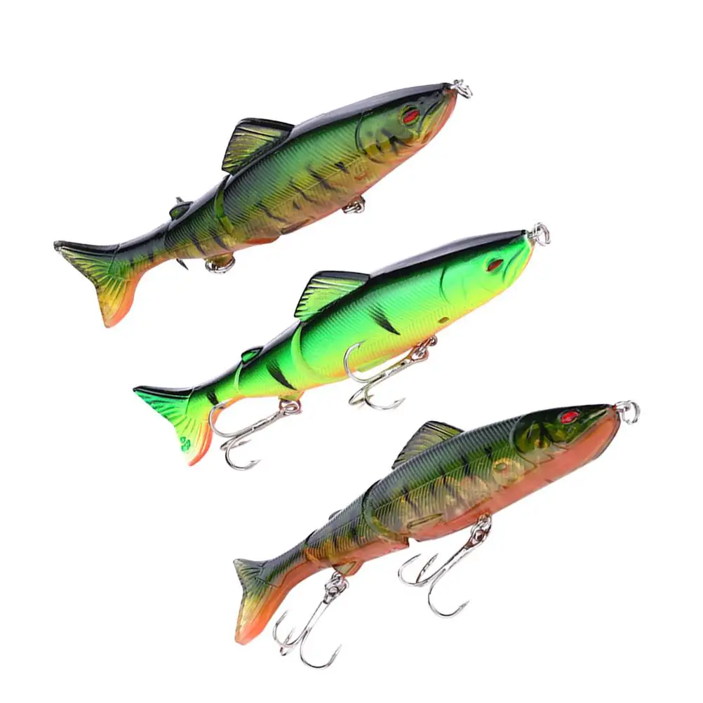 

3 Pcs Reusable Eco Friendly Fish Fishing Lure Shaped Baits Multi Simulation Fishing Lure Chamber Hooks Carp Silver Bass