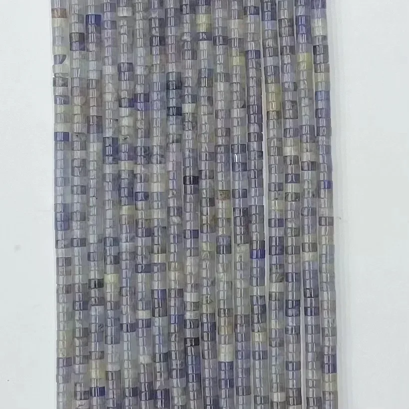 الكريستال الطبيعي 2 مللي متر x 4 مللي متر Facted Haixi ورقة 38 سنتيمتر فضفاض الخرز لصنع المجوهرات تصميم حجر الموضة عقد دي اي واي هدية بالجملة #3