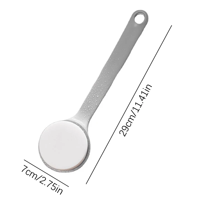1Pc Lotion Applicator Body Wash Brush Padded Brush With Long Reach Handle Self Application For Back Feet Skin Cream Sunscreen.