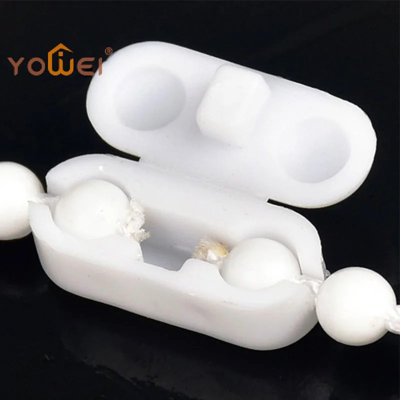 Latest 10pcs/lot Plastic Roller Blinds Pull Cord Connector Curtain Chain Connector