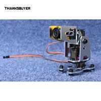Thanksbuyer DC4.8V-5V 29-43mm Adjustable Servo Gimbal Bracket Dual-axis 29x29mm Camera Stand for FPV Drone Head Tracker