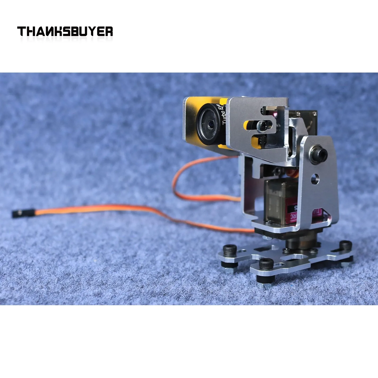 Thanksbuyer DC4.8V-5V 29-43mm Adjustable Servo Gimbal Bracket Dual-axis 29x29mm Camera Stand for FPV Drone Head Tracker
