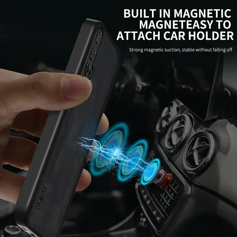 حافظة جلدية مغناطيسية فاخرة لهاتف Honor 20 Pro 20 Lite 20S 20E حافظة لهاتف هواوي نوفا 5T 5Z 5 5i Pro Coque