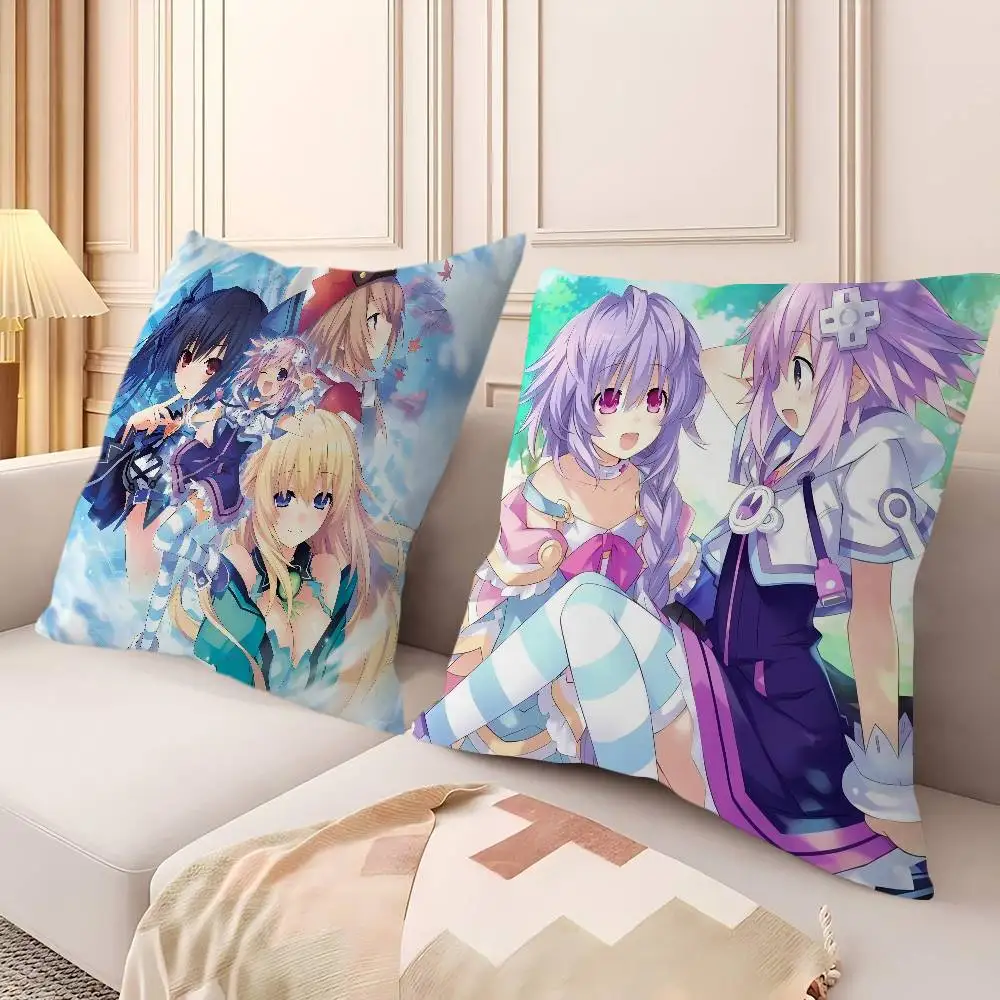 HyperdimensionS N-Neptunia وسادة هدية ديكور غرفة نوم أريكة غطاء وسادة السيارة 45x45