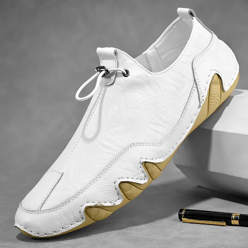 Men Sneakers Shoes Luxury Brand Casual Leather Sports Shoes for Men 2026 Loafer Comfortable Walking Moccasins Designer Shoes