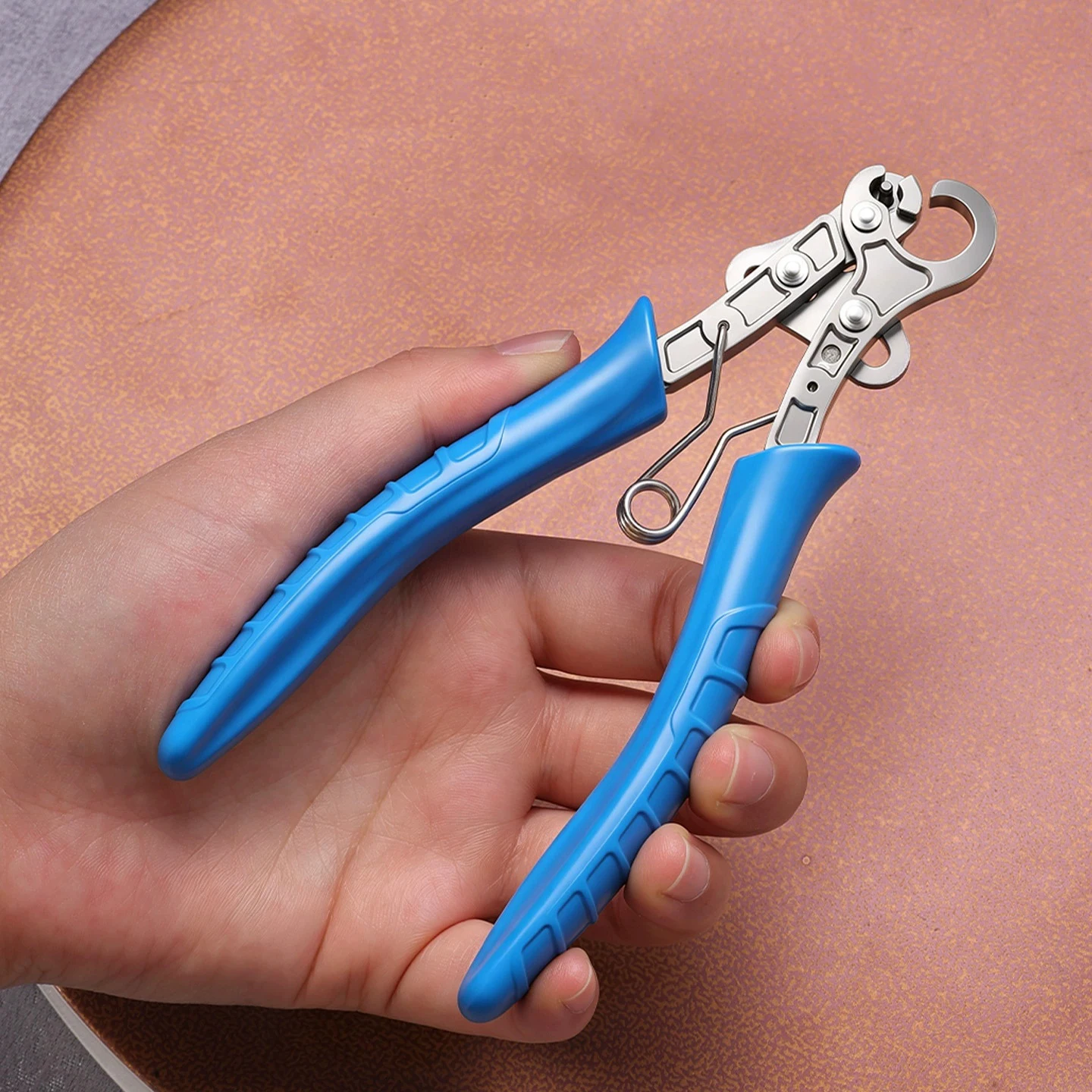 Diy Accessory Tools: 9-Letter Spring-Nibbed Pliers, Automatic Rebound Hand-Held Round-Nibbed Wire Twisting Pliers