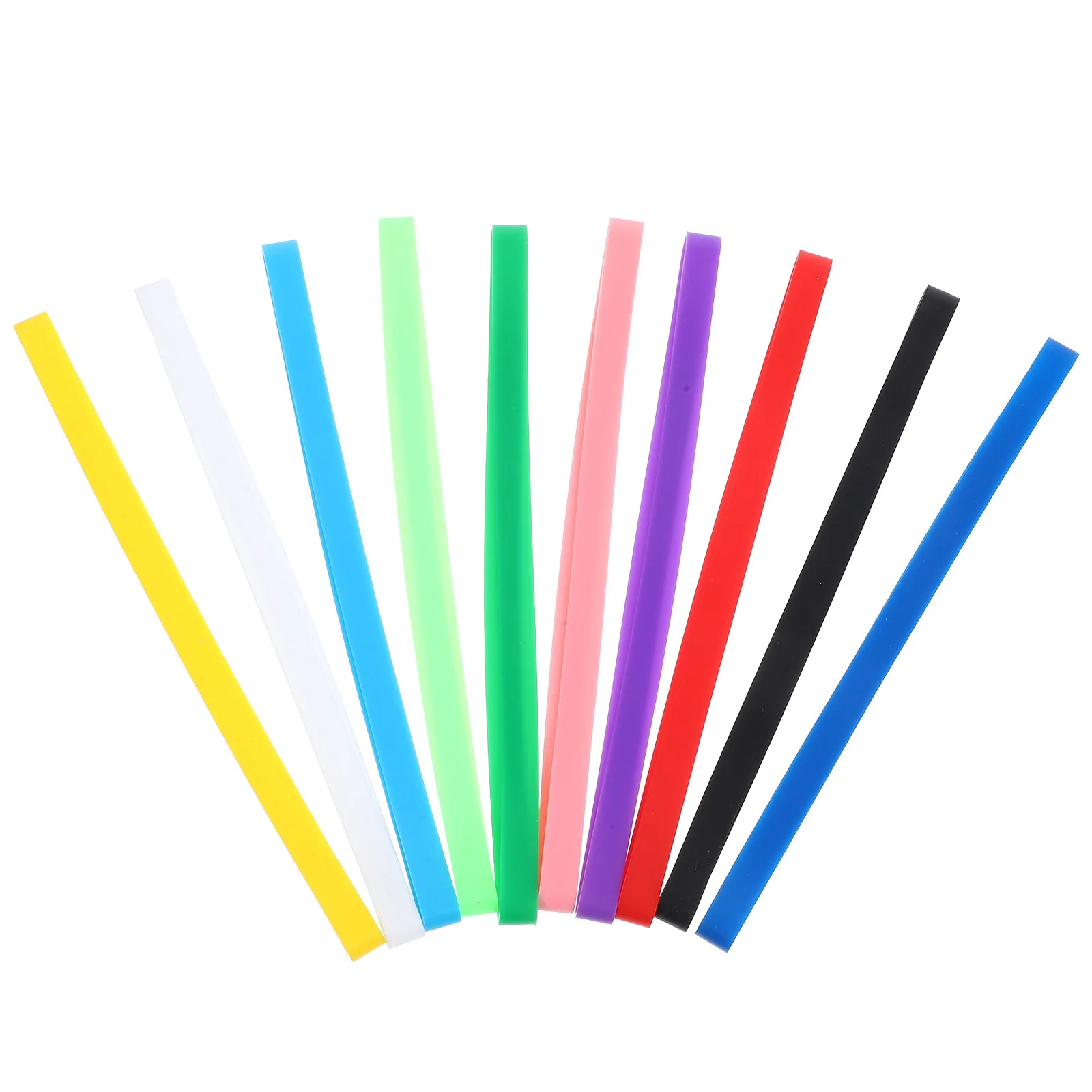 10Pcs Colorful Elastic Bands Strong Journal Strap for Travel Notebook Scrapbook Planner Wraps Office Accessories