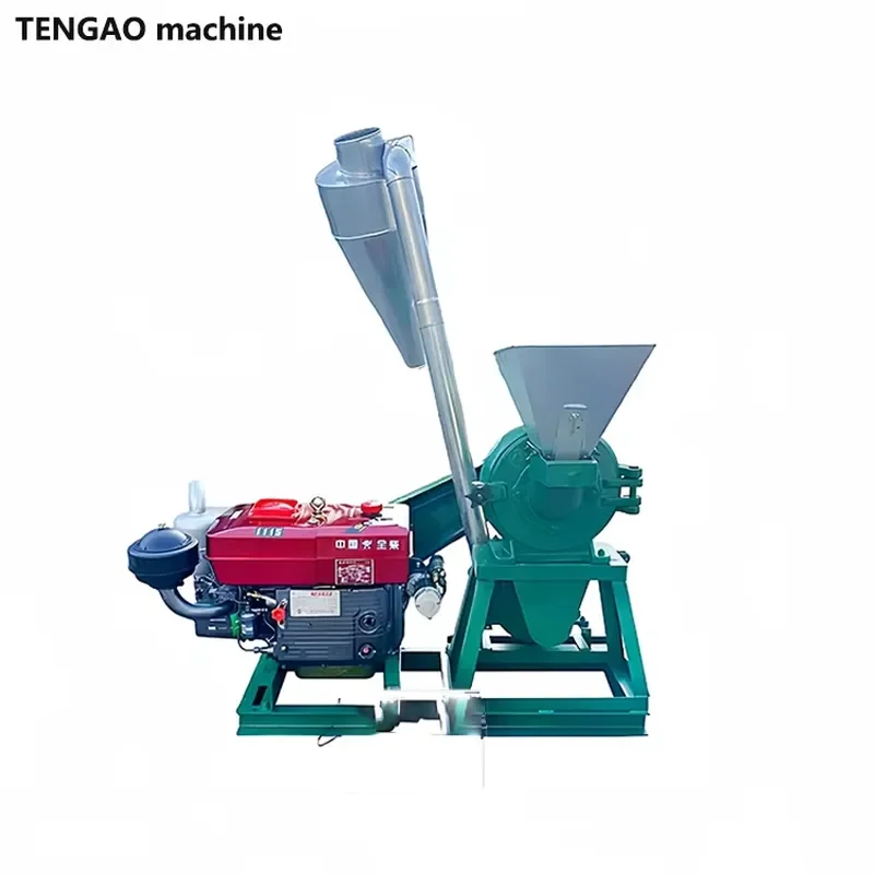 YWM Certificate Cheap Price Good Quality 800kg/h Automatic Flour Mill Machine 22HP Engine Casava Processing Machine