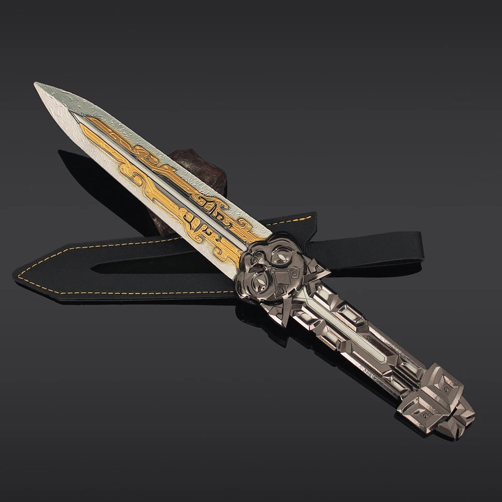 ดาบฮอว์กคลอว์เดลต้าฟอร์ซ ขนาด 25 ซม. ของเล่นคอสเพลย์ ดาบคาตานะ อนิเมะ เกม พวงกุญแจ ซามูไร ของขวัญ ของเล่นสำหรับเด็กผู้ชาย