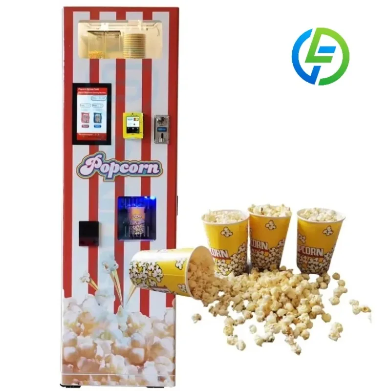 Customized Fully Automatic Hot Selling Popcorn Vending Machine Multiple Payment Methods