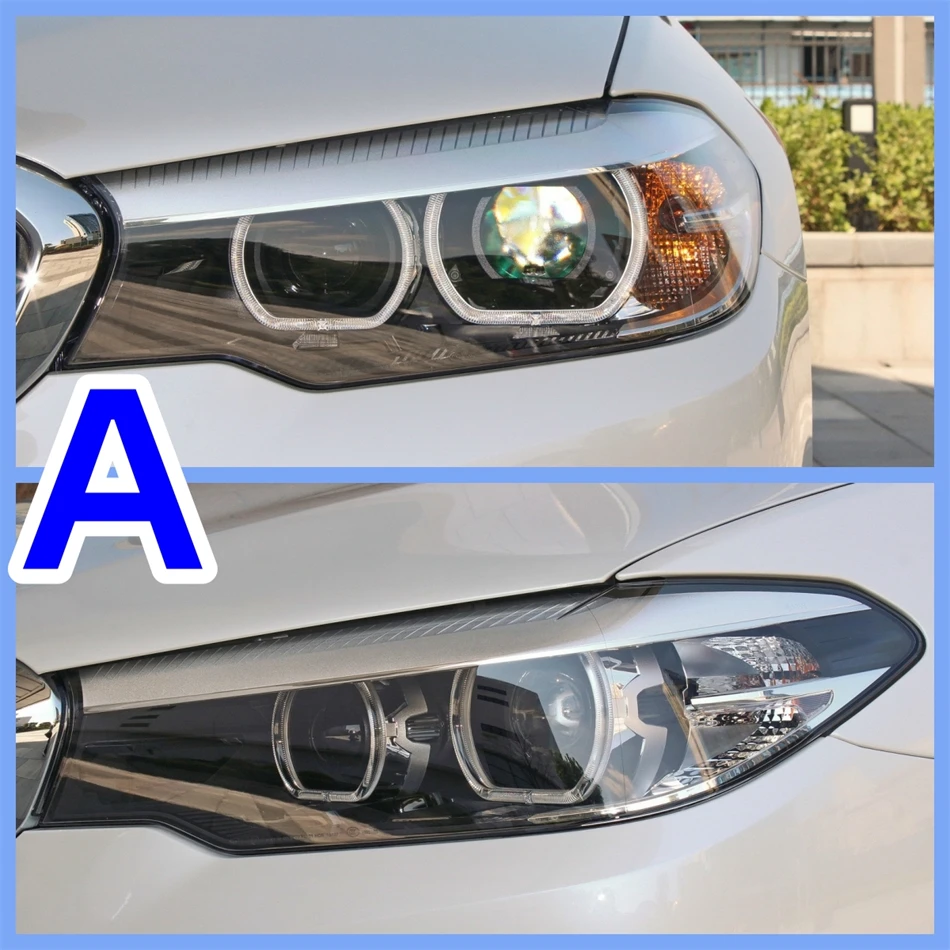 For BMW 5 Series G30 G38 2017 2018 2019 2020 Headlight fittings bottom shell Black headlight base
