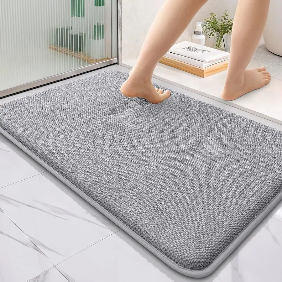 

Thick Memory Foam Bath Mat Rug 36x24, Extra Soft Absorbent Bathroom Rug, Quick Dry Bath Mats, NonSlip, Machine Washable Carpet f