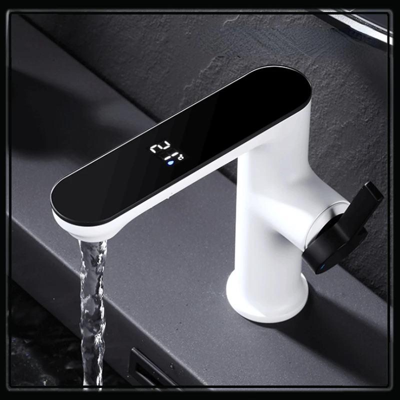 

Kitchen Sink Digital Mixer Temperature Sensor LED Faucet Brass Hot ＆ Cold Faucets Hi-tech Digital Display Tap Bathroom Basin Tap