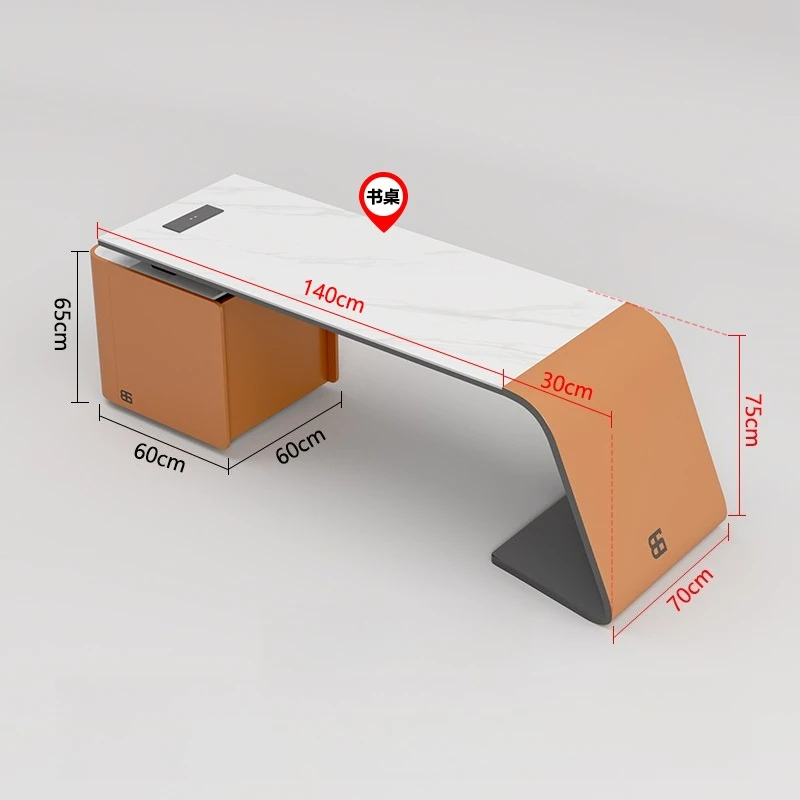 الراقية تصميم مكتب مكتب الإيطالية الخفيفة الفاخرة مكتب الكمبيوتر بسيط الإبداع الأثاث Mesa De Trabalho YS40CC #6