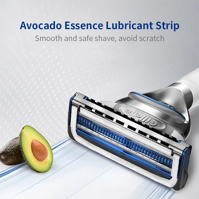 Gillette Skinguard Бритва для бритья бороды Безопасная мужская бритва для чувствительной кожи Прямая ручная бритва для красоты лица