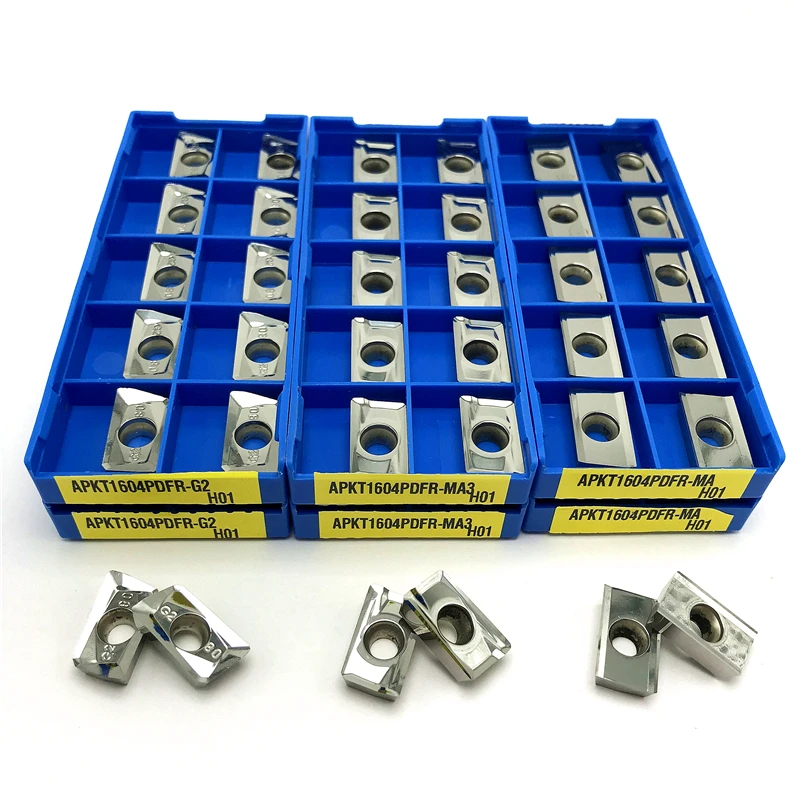 APKT1604 G2 H01 Aluminum Inserts Milling Indexable Tools High Quality CNC Cutting Tool Copper Aluminum Wood Processing